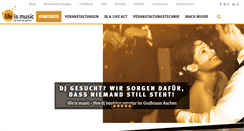 Desktop Screenshot of life-is-music.de